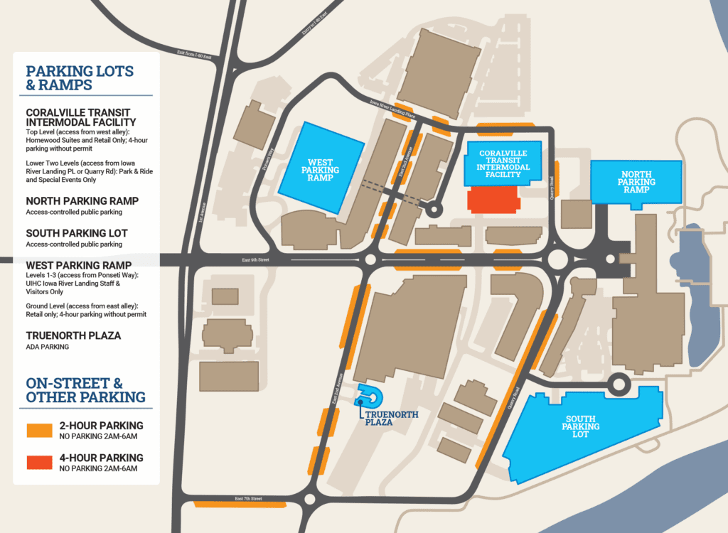 Parking Iowa River Landing